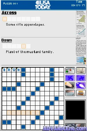 USA Today Crossword Challenge (USA) (En,Es) screen shot game playing